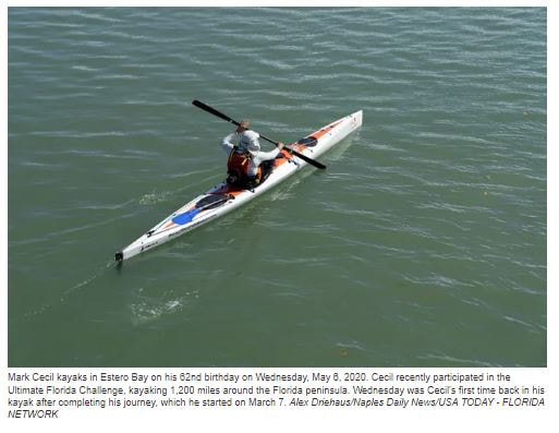 Bonita Springs Man, 62, Takes Kayak on Ultimate Florida Challenge